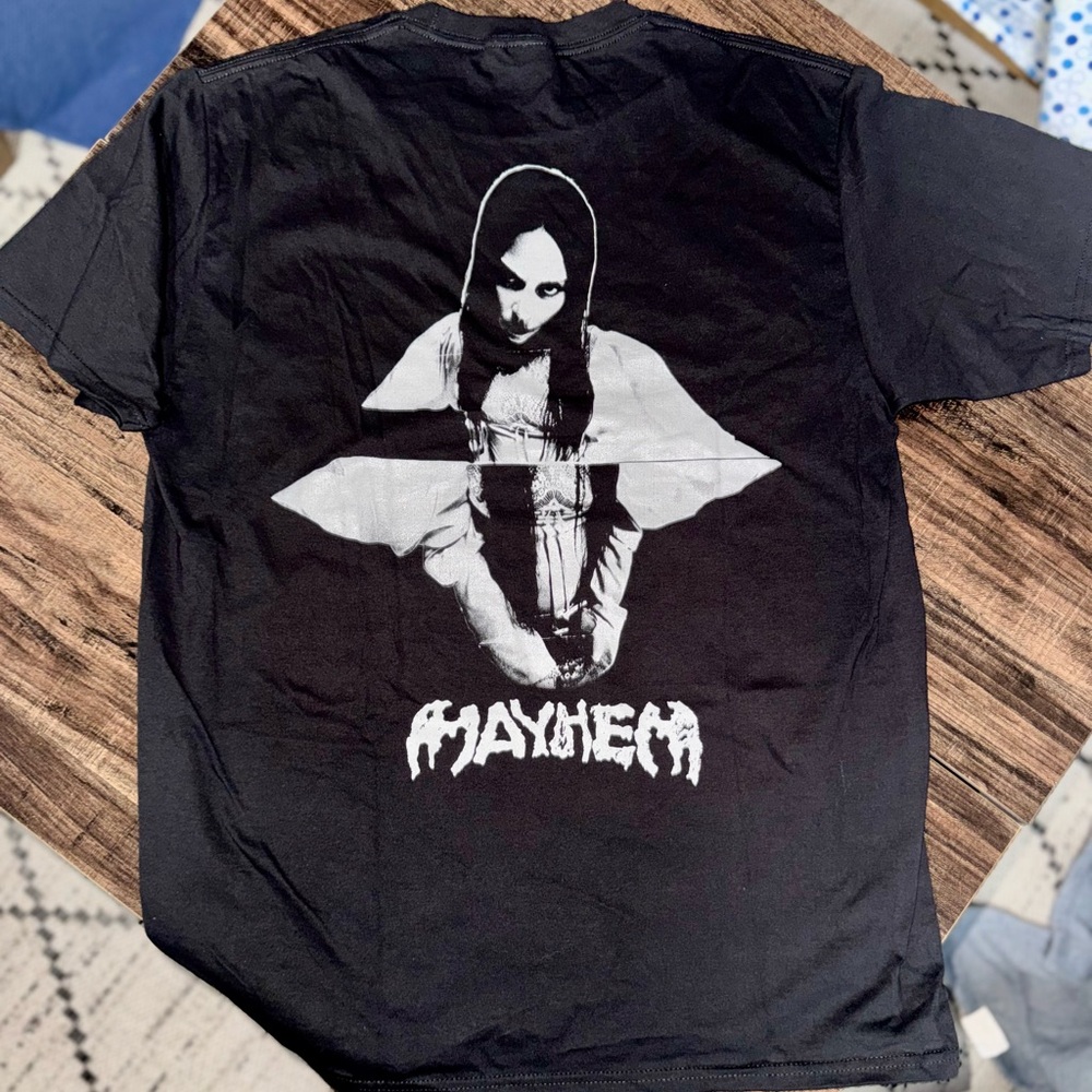Lady Gaga Mayhem Black Graphic T-Shirt Men’s Large Concert Tee Brand New